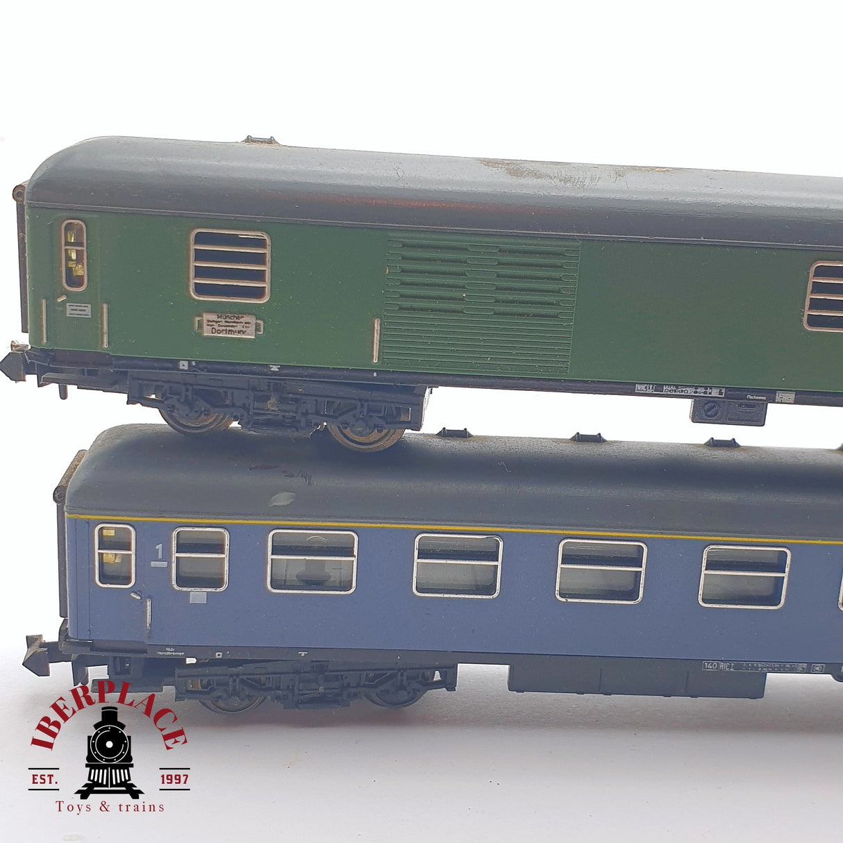 ♻️ 2 mano - Minitrix 4x vagones pasajero y equipaje clase 1-2 N escala 1:160 TEN06