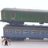 ♻️ 2 mano - Minitrix 4x vagones pasajero y equipaje clase 1-2 N escala 1:160 TEN06