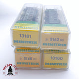 ♻️ 2 mano - Minitrix 4x vagones pasajeros K.Bay.Sts.B Hamburg N escala 1:160 TEN06