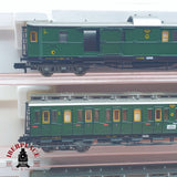 ♻️ 2 mano - Fleischmann 5x vagones pasajeros y equipaje DRG clases 2-3 N escala 1:160 TEN06