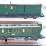 ♻️ 2 mano - Fleischmann 5x vagones pasajeros y equipaje DRG clases 2-3 N escala 1:160 TEN06