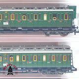 ♻️ 2 mano - Fleischmann 5x vagones pasajeros y equipaje DRG clases 2-3 N escala 1:160 TEN06