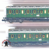 ♻️ 2 mano - Fleischmann 5x vagones pasajeros y equipaje DRG clases 2-3 N escala 1:160 TEN06