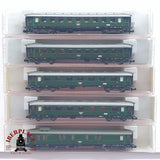 ♻️ 2 mano - Fleischmann 5x vagones pasajeros y equipaje DR clases 1-2-3 N escala 1:160 TEN06