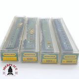 ♻️ 2 mano - Minitrix 4x vagones pasajero y equipaje clase 1-2 N escala 1:160 TEN06