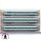 ♻️ 2 mano - Fleischmann 3x vagones pasajeros coche piloto DB clases 1-2 N escala 1:160 TEN06