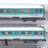 ♻️ 2 mano - Fleischmann 3x vagones pasajeros coche piloto DB clases 1-2 N escala 1:160 TEN06