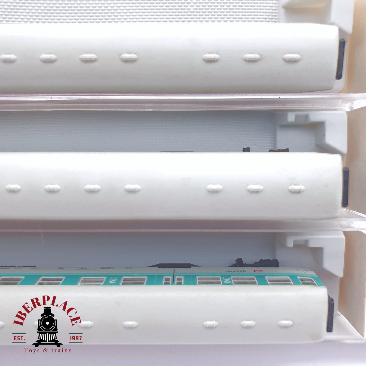 ♻️ 2 mano - Fleischmann 3x vagones pasajeros coche piloto DB clases 1-2 N escala 1:160 TEN06