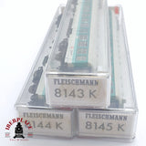 ♻️ 2 mano - Fleischmann 3x vagones pasajeros coche piloto DB clases 1-2 N escala 1:160 TEN06