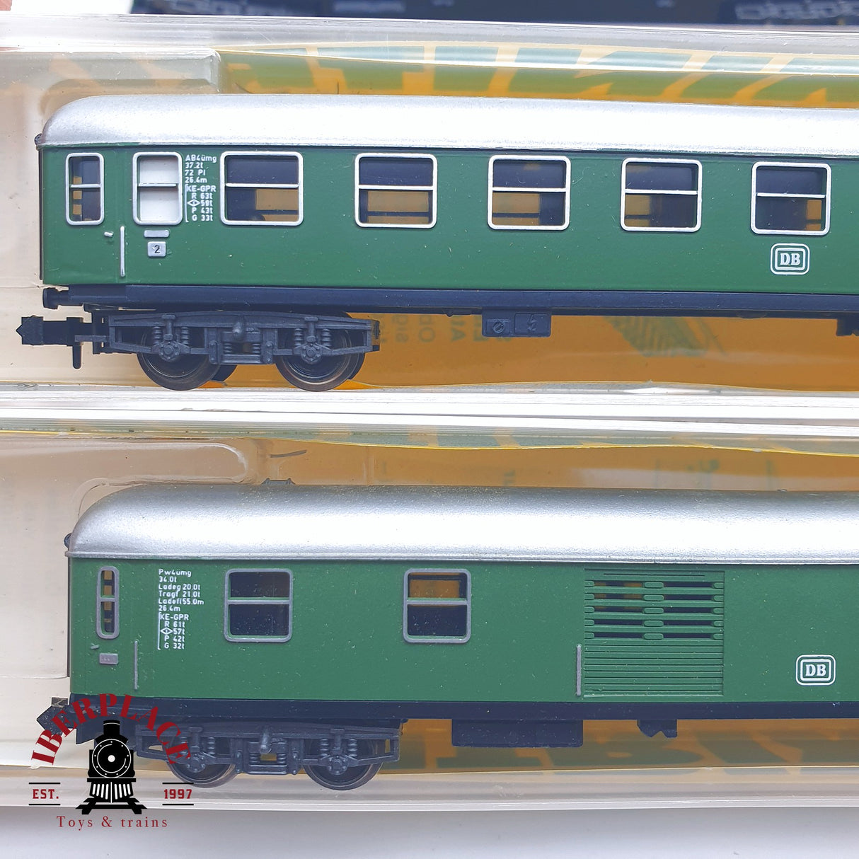 ♻️ 2 mano - Minitrix 5x vagones pasajero y equipaje clase 1-2 N escala 1:160 TEN06