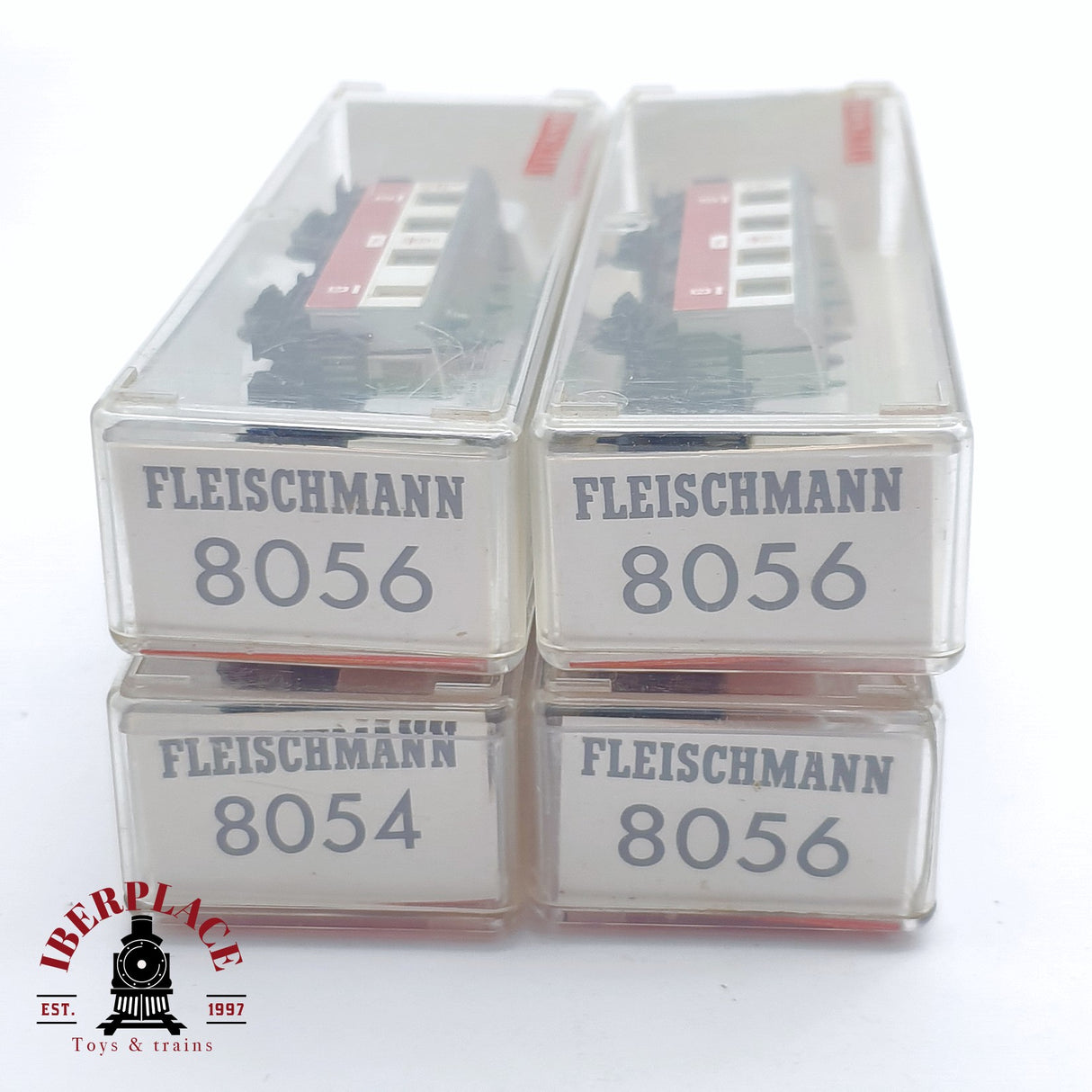 ♻️ 2 mano - Fleischmann 4x vagones pasajeros PZB 056 clase 2 N escala 1:160 TEN06