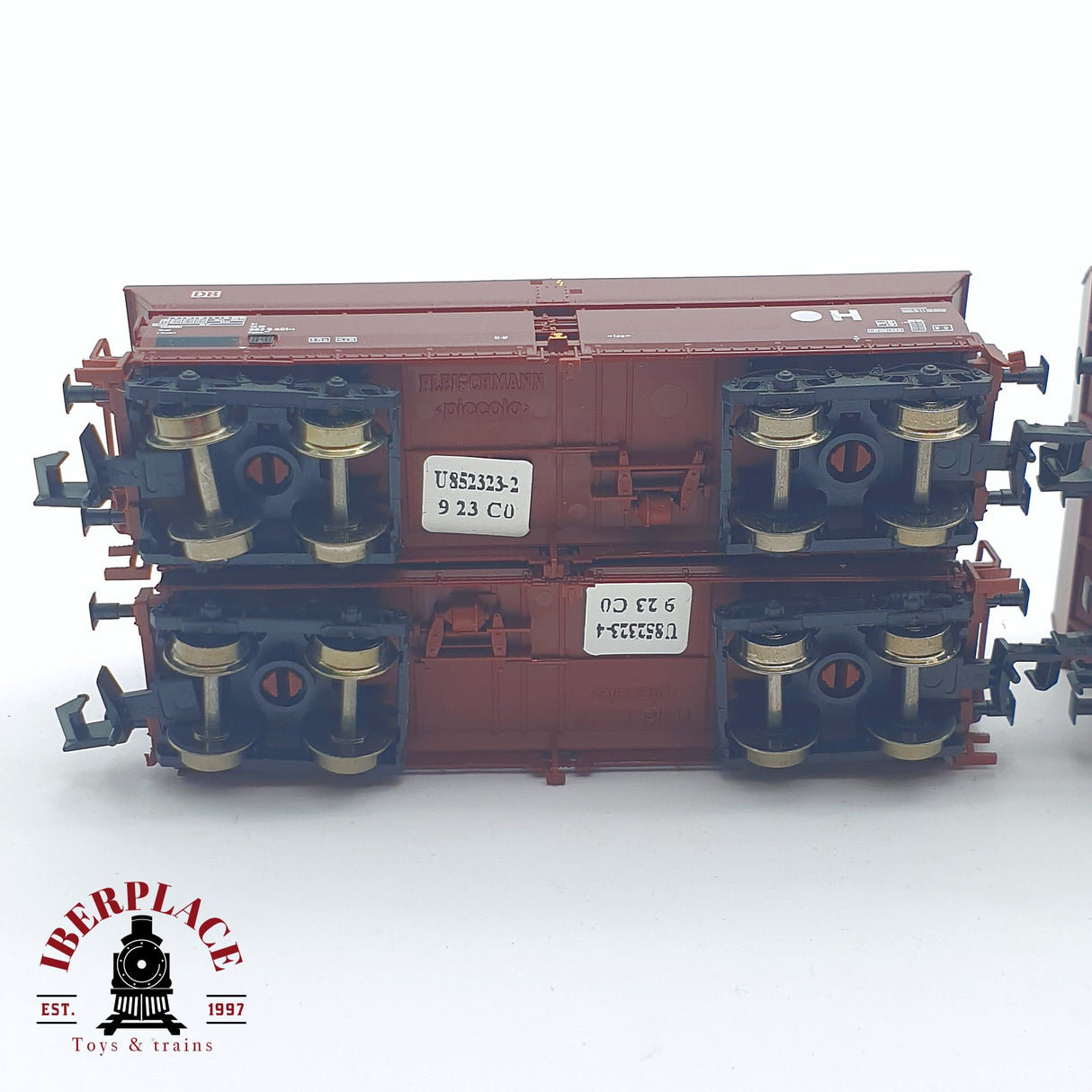 ♻️ 2 mano - Fleischmann 4x 852320 vagones tolva H DB N escala 1:160 TEN06