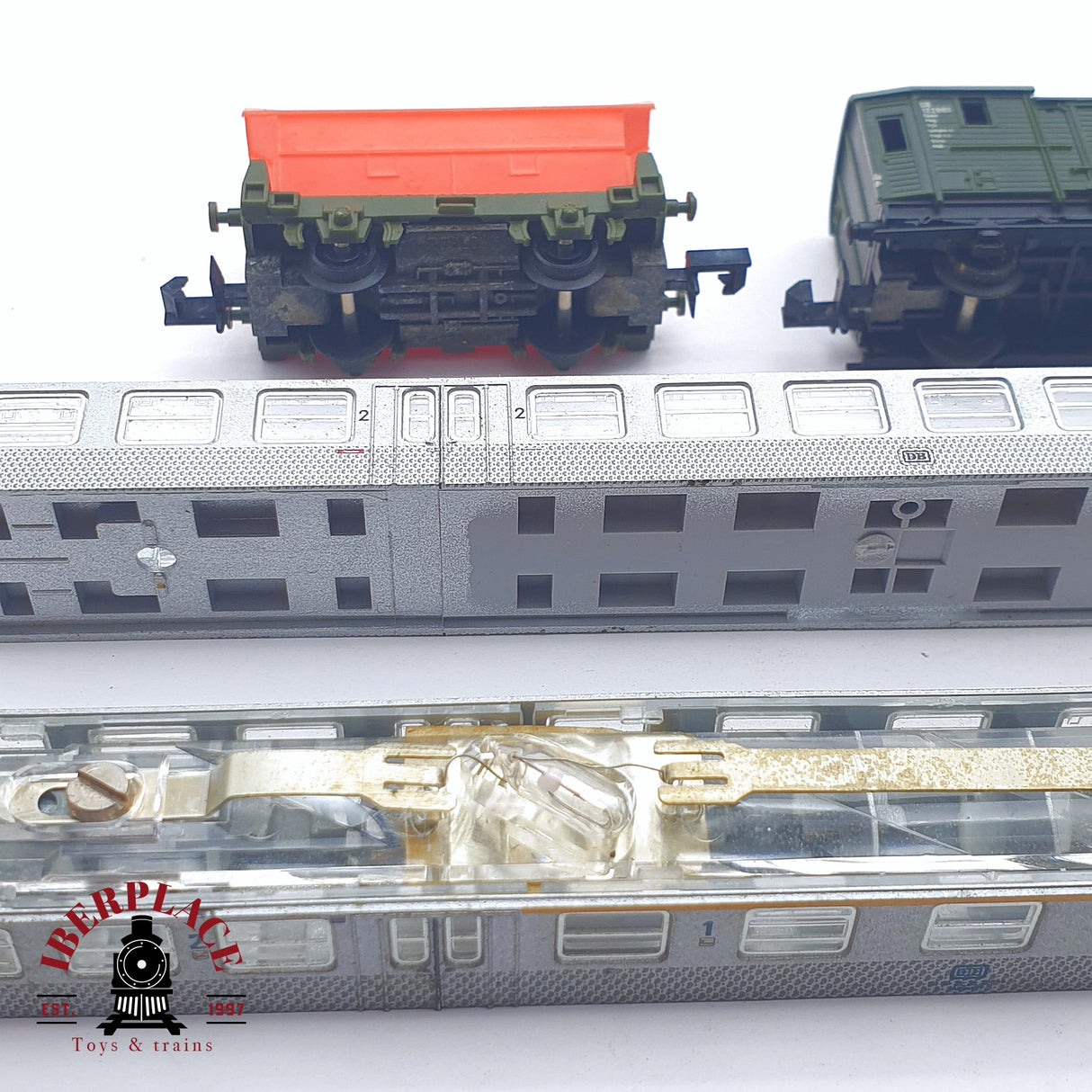 ♻️ 2 mano - Minitrix Arnold vagones para piezas o repuestos N escala 1:160 TEN06