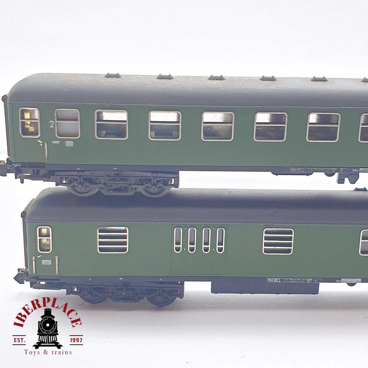 ♻️ 2 mano - Minitrix 4x vagones pasajero y equipaje clase 1-2 N escala 1:160 TEN06