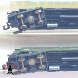 ♻️ 2 mano - Minitrix 2x vagones pasajeros K.Bay.Sts.B clases 1-2-3 N escala 1:160 TEN06