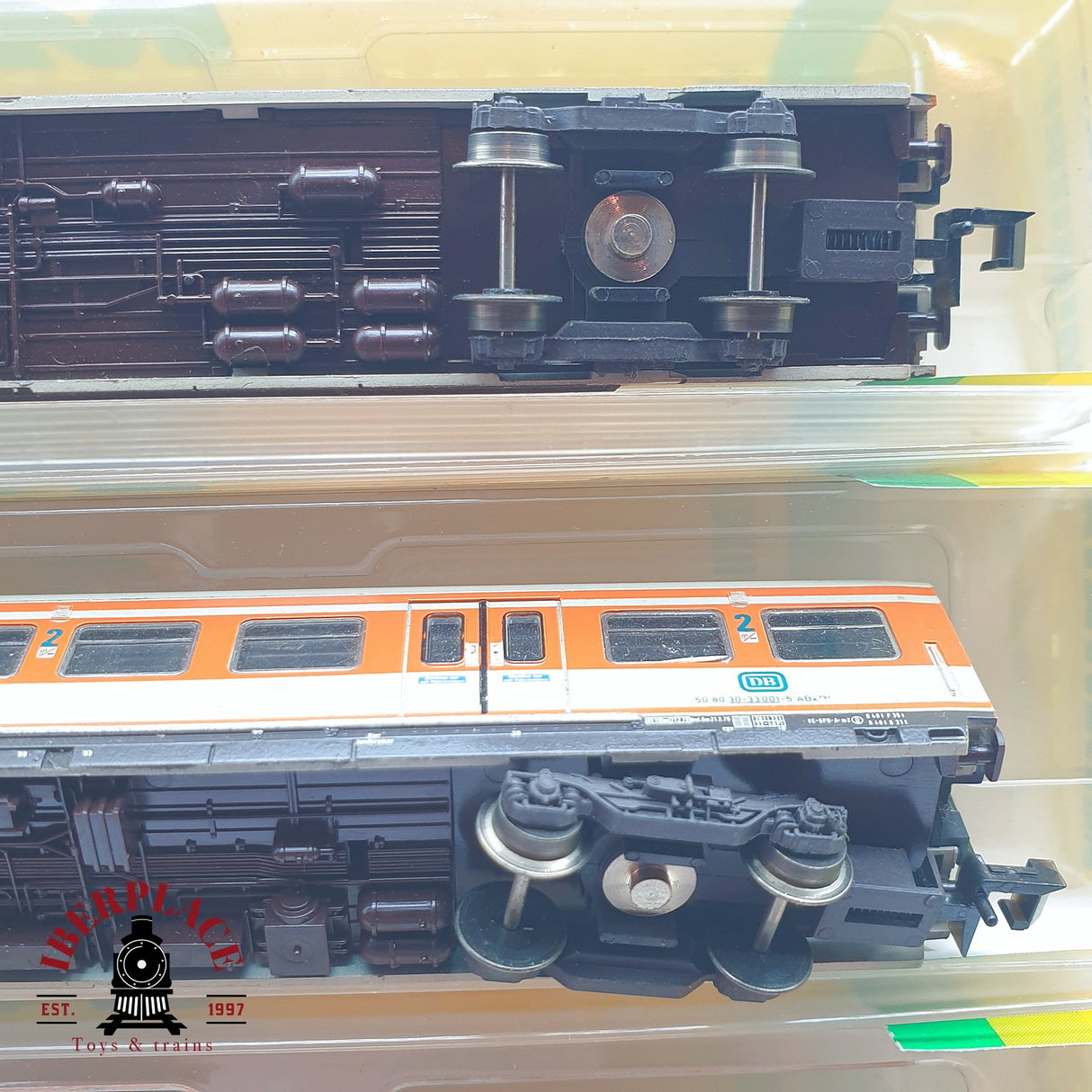 ♻️ 2 mano - Minitrix 3x vagones pasajeros coche piloto DB Clases 1-2 N escala 1:160 TEN06