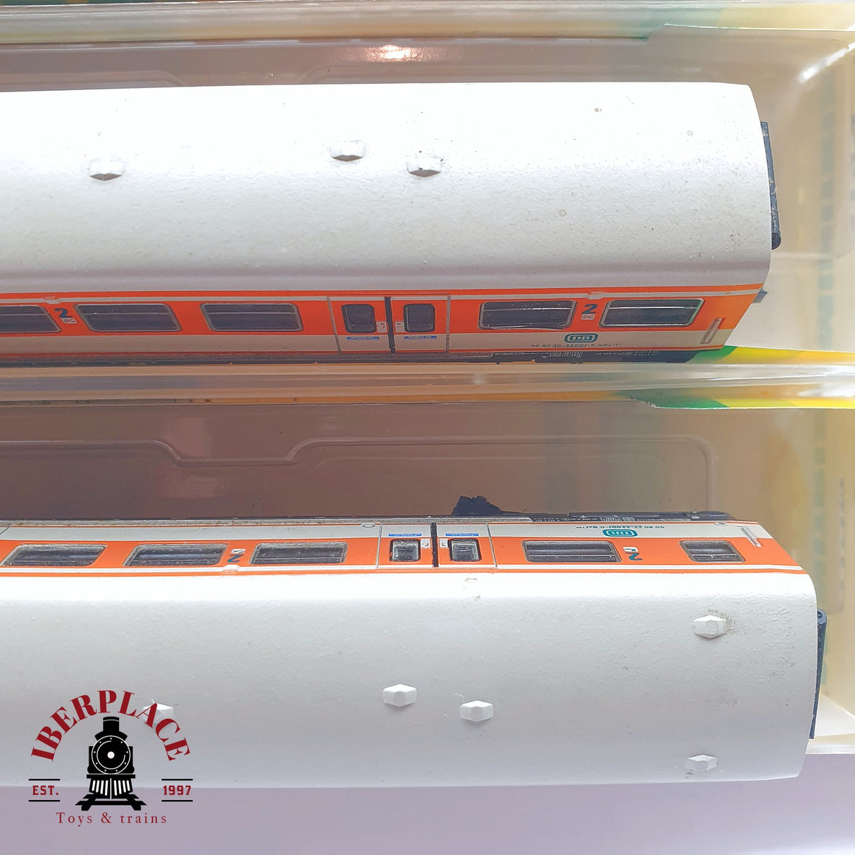 ♻️ 2 mano - Minitrix 3x vagones pasajeros coche piloto DB Clases 1-2 N escala 1:160 TEN06