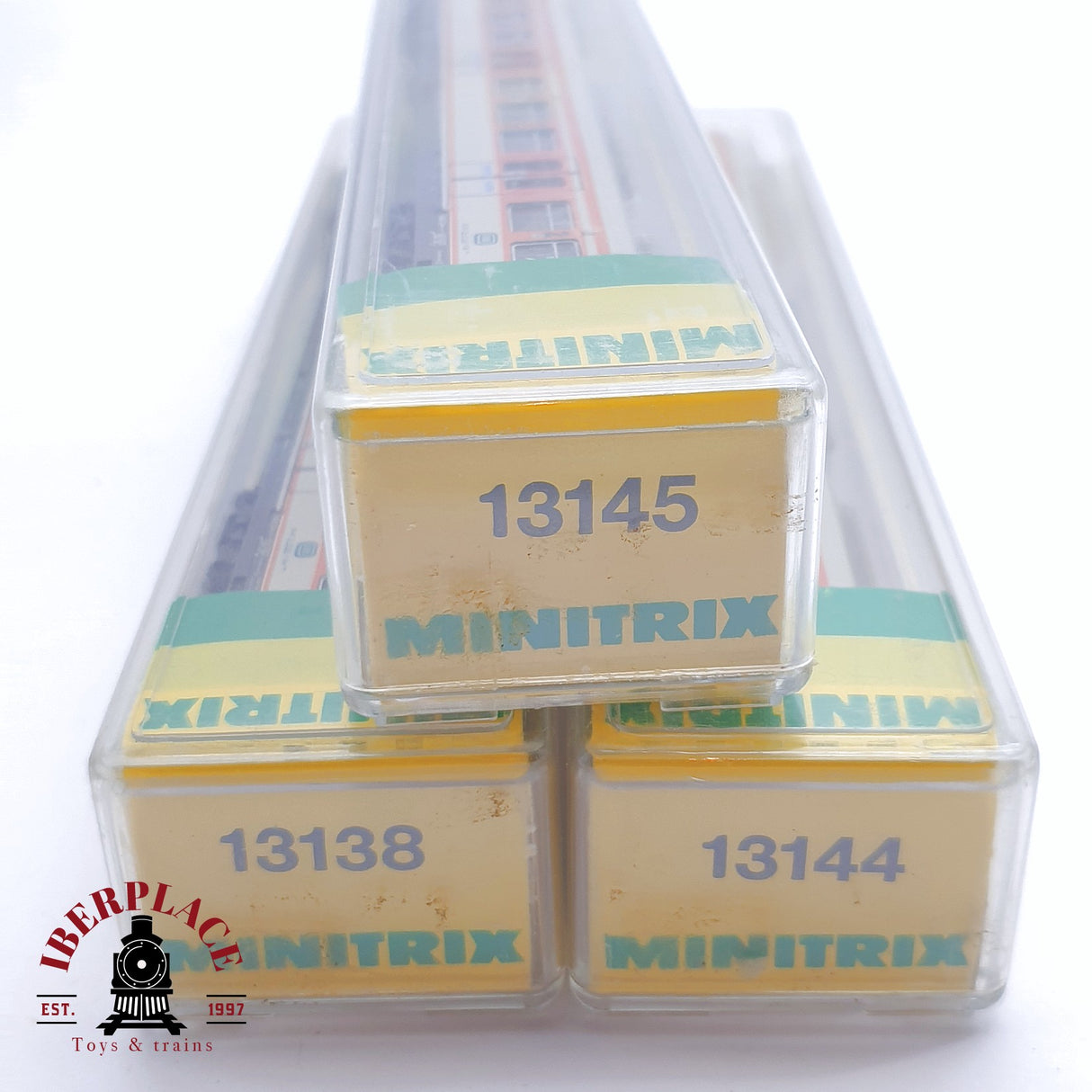 ♻️ 2 mano - Minitrix 3x vagones pasajeros coche piloto DB Clases 1-2 N escala 1:160 TEN06