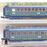 ♻️ 2 mano - Minitrix 3x vagones pasajeros y equipaje K.Bay.Sts.B Berlin N escala 1:160 TEN06