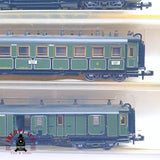 ♻️ 2 mano - Minitrix 3x vagones pasajeros y equipaje K.Bay.Sts.B Berlin N escala 1:160 TEN06
