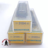 ♻️ 2 mano - Minitrix 3x vagones pasajeros y equipaje K.Bay.Sts.B Berlin N escala 1:160 TEN06