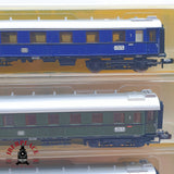 ♻️ 2 mano - Minitrix 3x vagones pasajeros y equipaje DB clases 1-2 N escala 1:160 TEN06