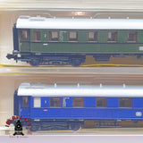 ♻️ 2 mano - Minitrix 3x vagones pasajeros y equipaje DB clases 1-2 N escala 1:160 TEN06