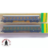 ♻️ 2 mano - Minitrix 2x vagones pasajeros DR clase 3 N escala 1:160 TEN06