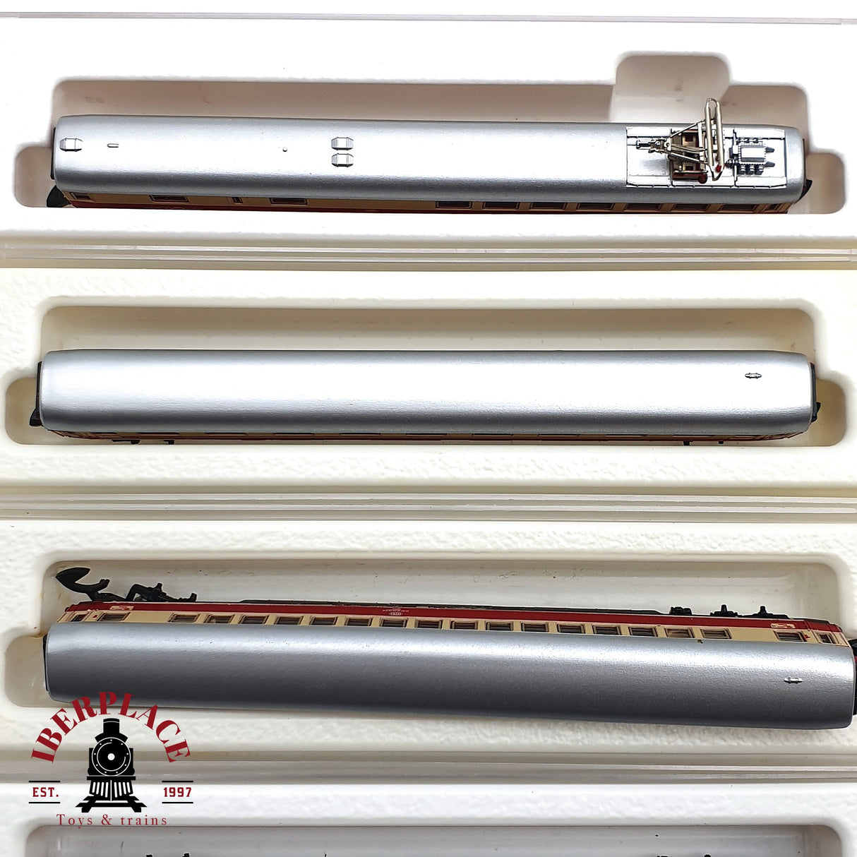 ♻️ 2 mano - Märklin 7x vagones pasajero y restaurante DB Z escala 1:220 EZ07