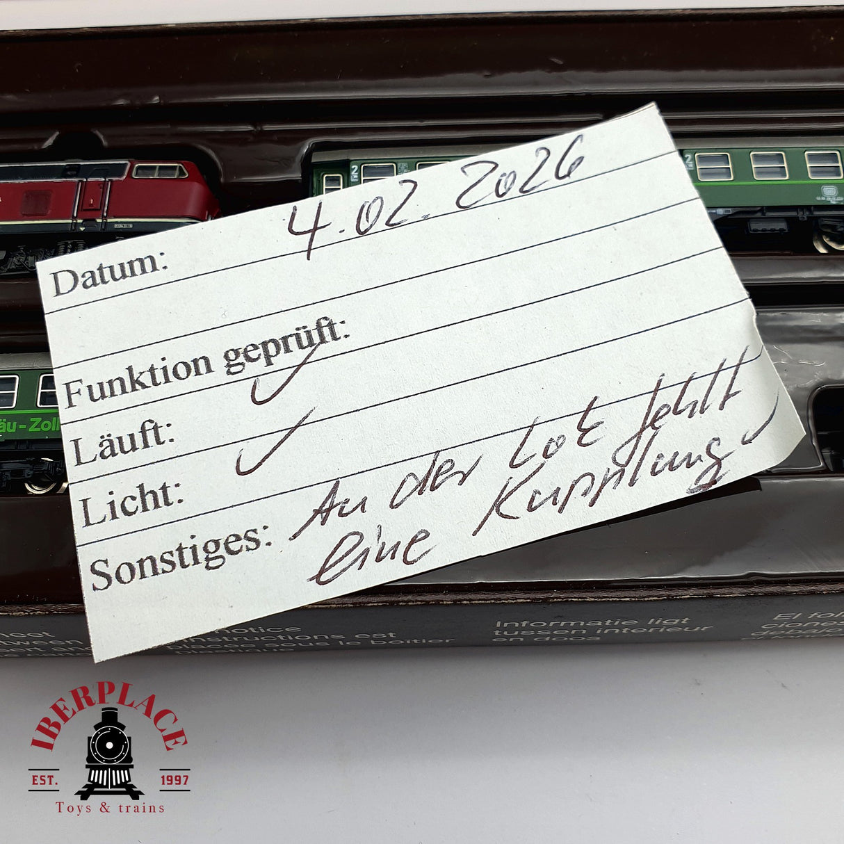 ♻️ 2 mano - Märklin 8131 set Locomotora BR 218 DB Z escala 1:220 EZ07