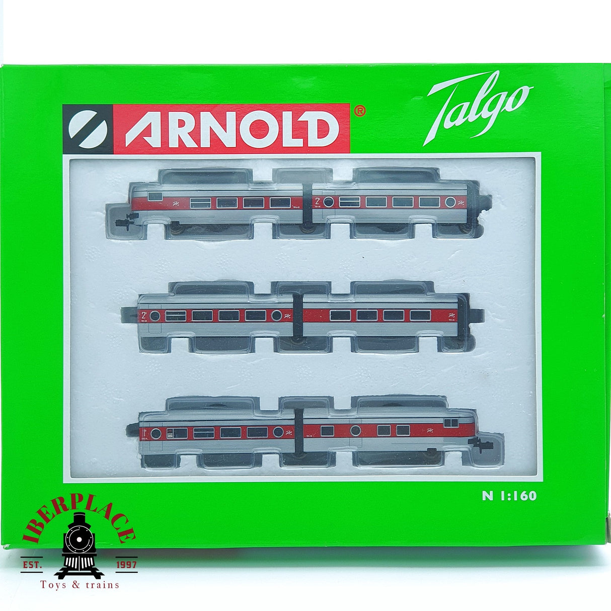 ♻️ 2 mano - Arnold HN4036 Tren Talgo III RENFE 6 coches N escala 1:160 AN08
