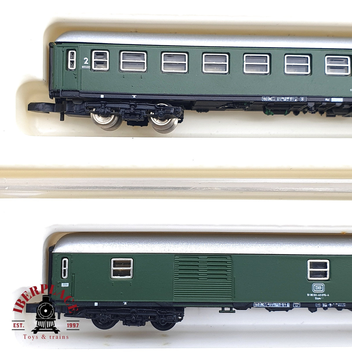 ♻️ 2 mano - Märklin 8x vagones pasajero y equipajes DB Z escala 1:220 EZ07