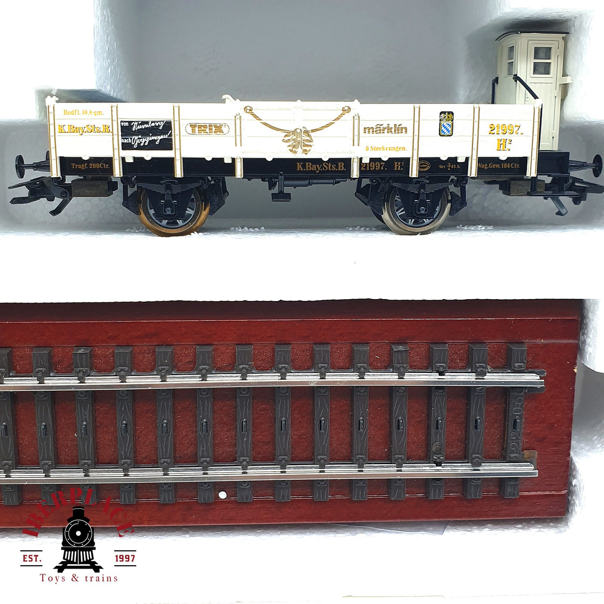 ♻️ 2 mano - Märklin 28970 Set Locomotora Hochzeits Zug 1997 H0 escala 1:87 A107