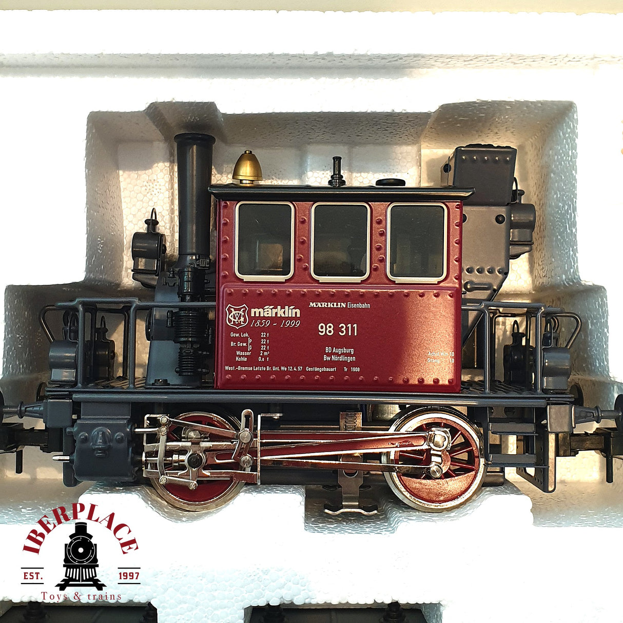 ♻️ 2 mano - Märklin 54103 E-Lok Glaskasten Tanzwagen digital Escala 1 A107