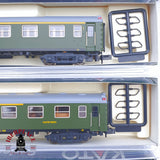 ♻️ 2 mano - KATO 107-1200 set 4 coches pasajero 1-2 clase / cafeteria RENFE N escala 1:160 AN08