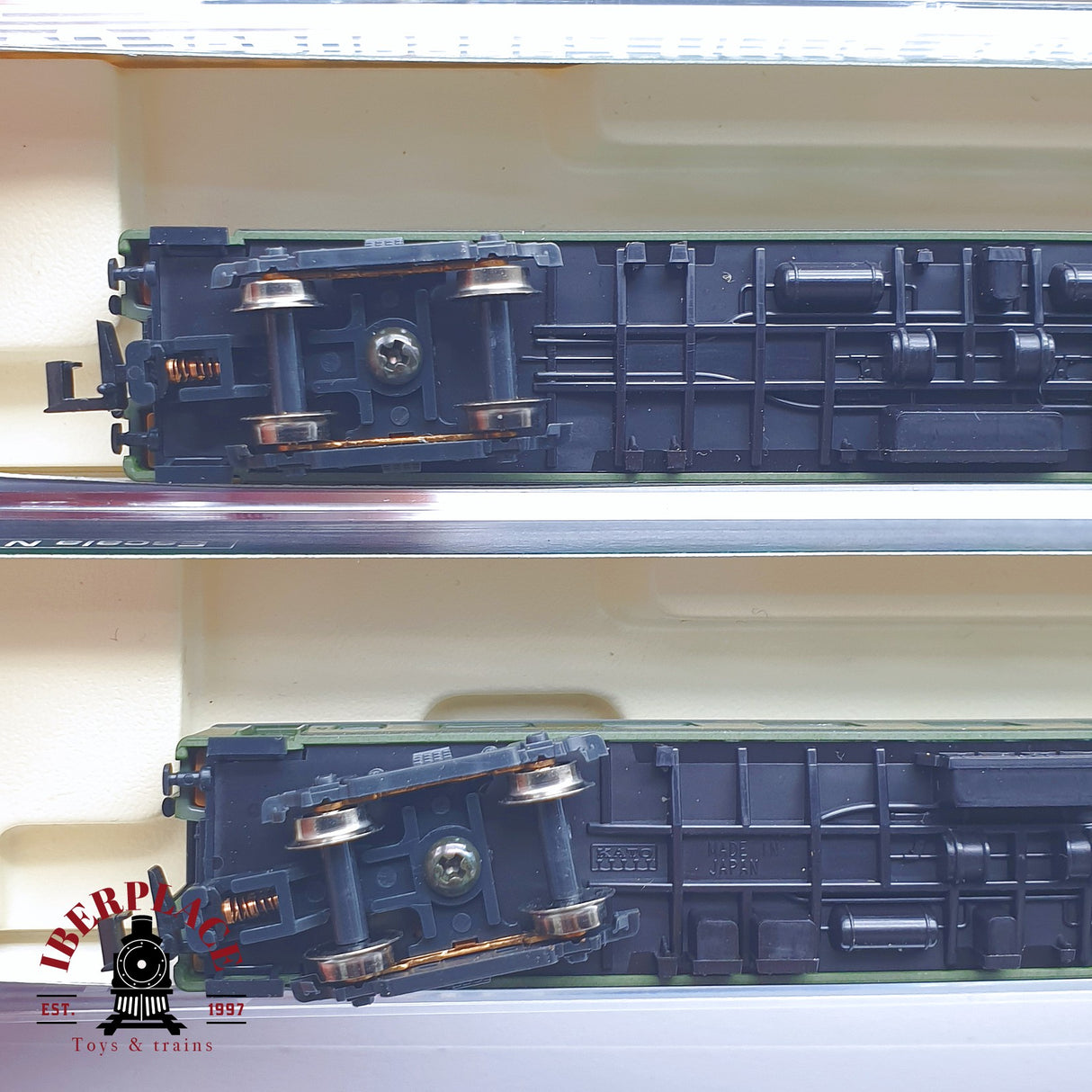 ♻️ 2 mano - KATO 107-1200 set 4 coches pasajero 1-2 clase / cafeteria RENFE N escala 1:160 AN08