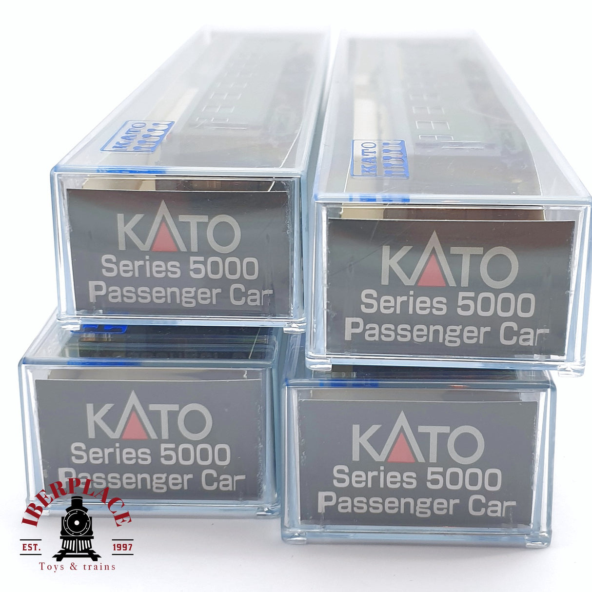 ♻️ 2 mano - KATO 107-1200 set 4 coches pasajero 1-2 clase / cafeteria RENFE N escala 1:160 AN08