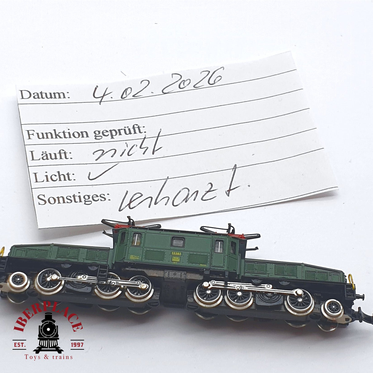 ♻️ 2 mano - Märklin 8856 Locomotora 13302 SBB CFF Z escala 1:220 EZ07