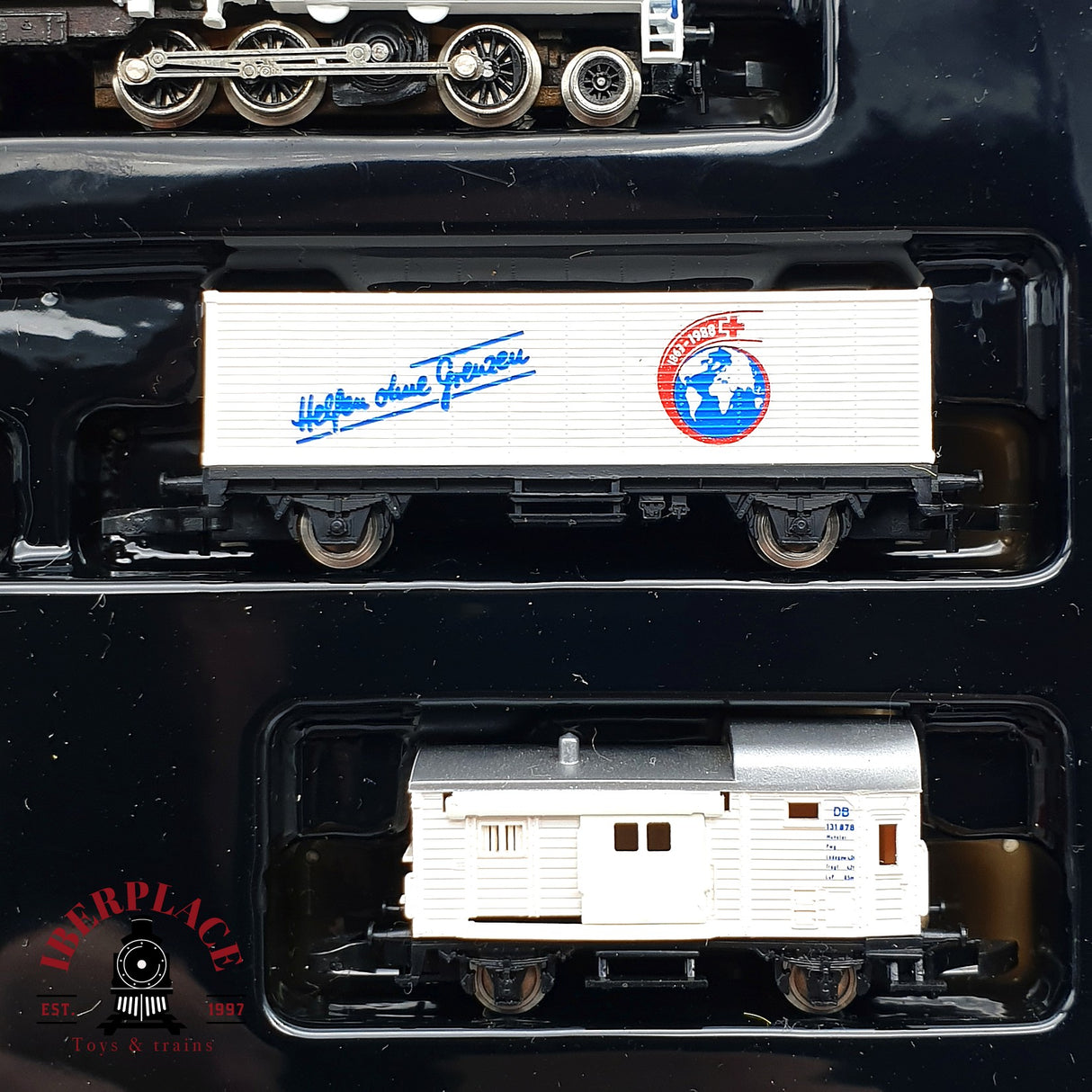 ♻️ 2 mano - Märklin 8114 set Locomotora 125 años cruz roja Z escala 1:220 EZ07