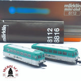 ♻️ 2 mano - Märklin 8112 Locomotora con remolque Chiemgau Bahn DB Z escala 1:220 EZ07