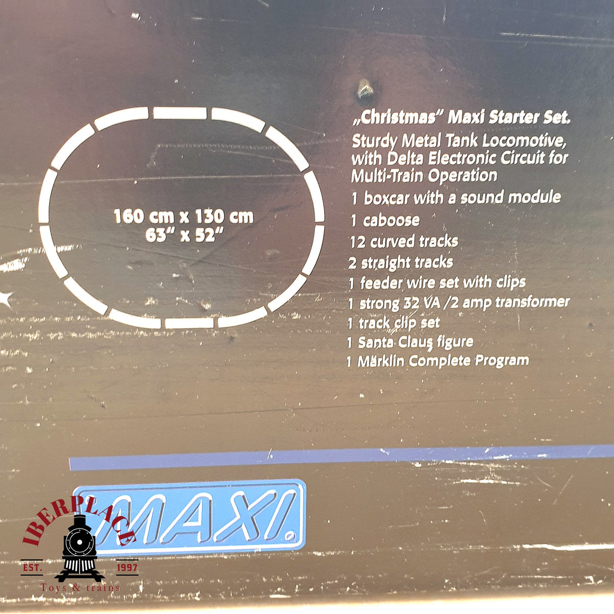 ♻️ 2 mano - Märklin 54415 Set Locomotora de navidad Santa Express Escala 1 A107