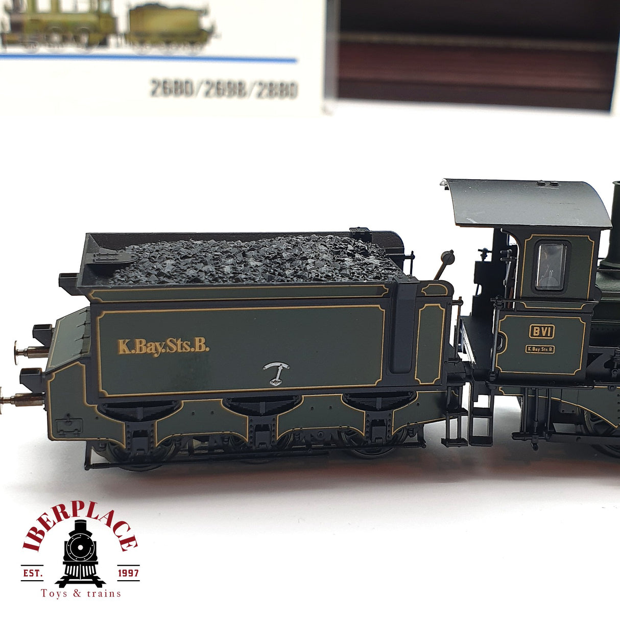 ♻️ 2 mano - Märklin 2680 Locomotora Digital Tristan con vitrina H0 escala 1:87 A107