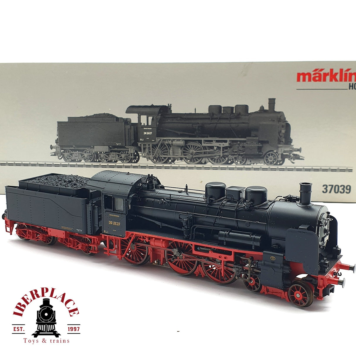 ♻️ 2 mano - Märklin 37039 Locomotora Digital BR 38 DR Con sonido H0 escala 1:87 A107