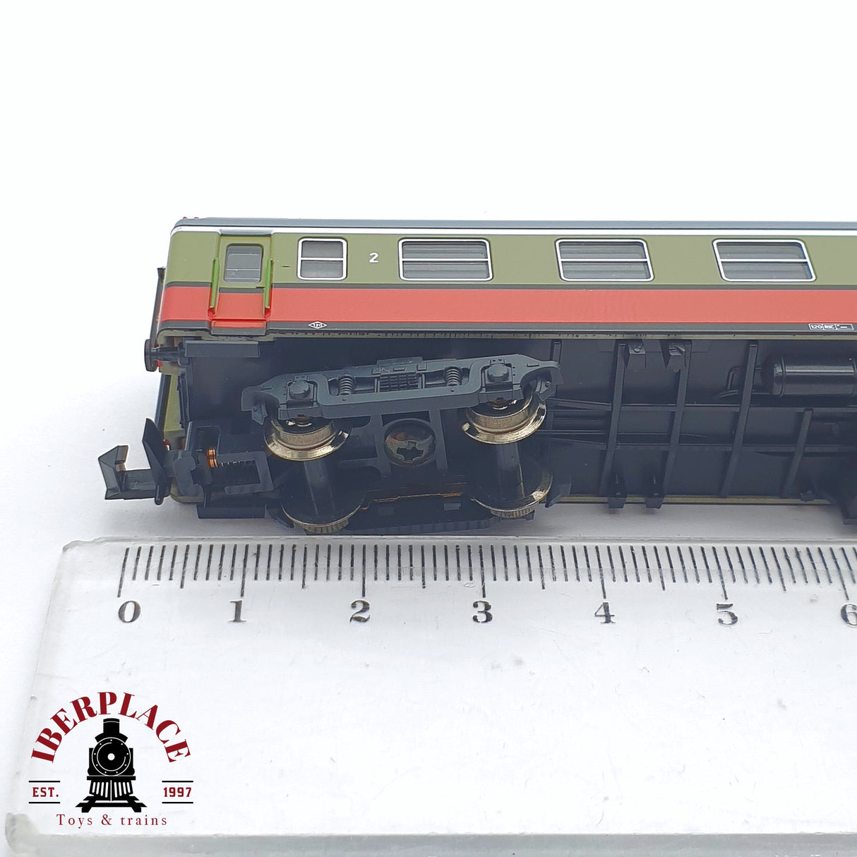 ♻️ 2 mano - KATO 156-2003 vagón pasajeros RENFE B7-6217 N escala 1:160 AN08