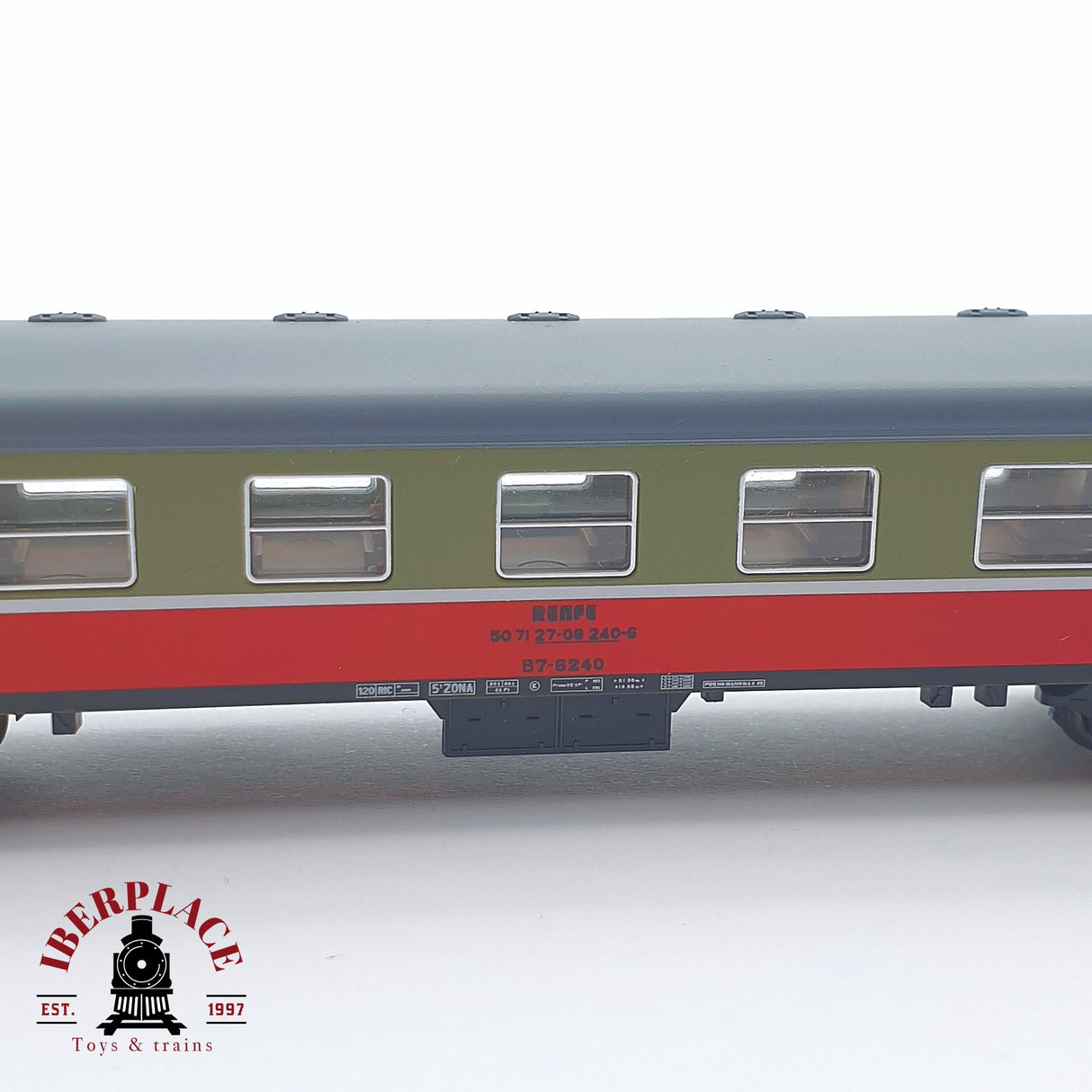 ♻️ 2 mano - KATO 156-2004 vagón pasajeros RENFE B7-6240 N escala 1:160 AN08