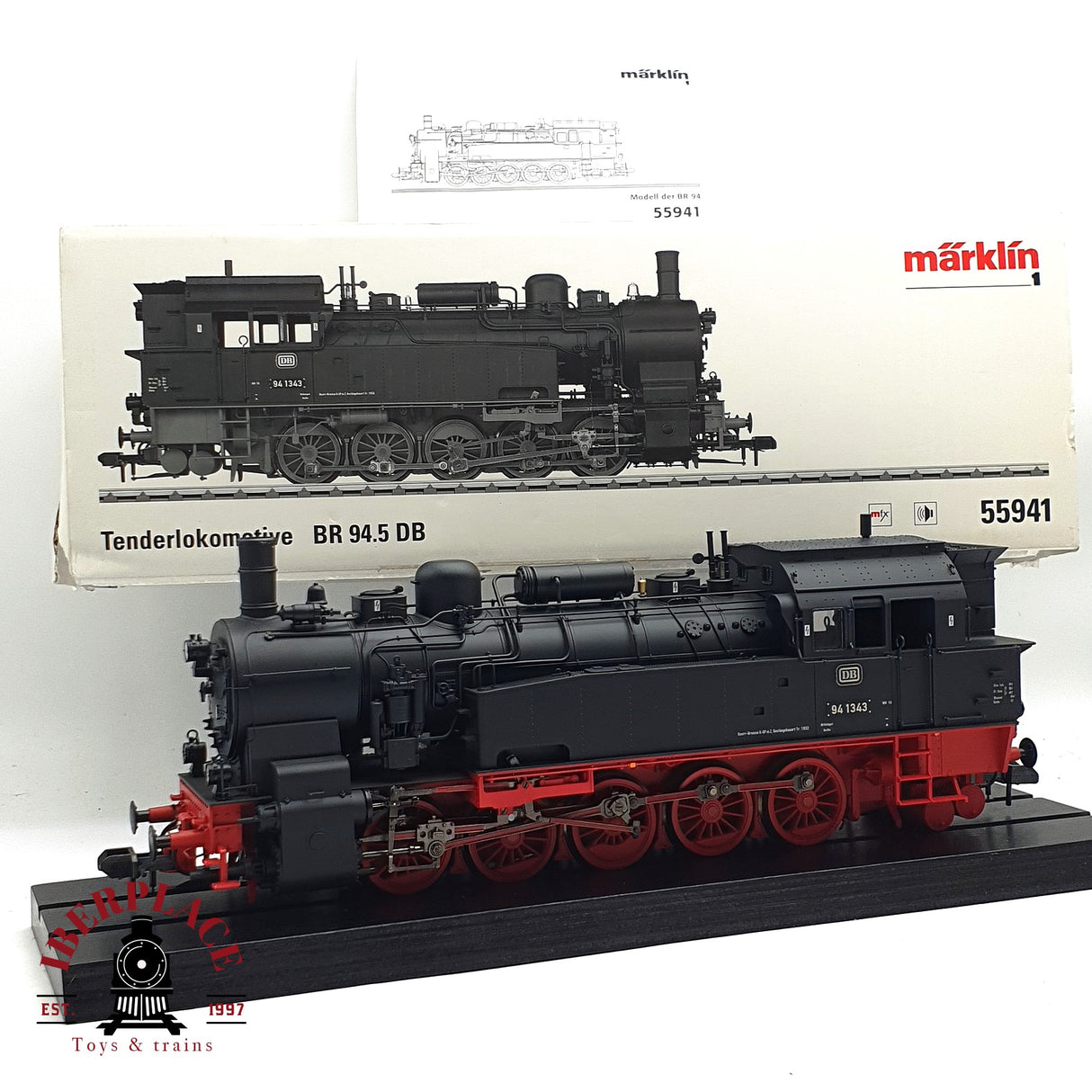 ♻️ 2 mano - Märklin 55941 Locomotora BR 94 con sonido Escala 1 A107