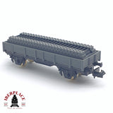 ♻️ 2 mano - IBERTREN 356 vagón bordes bajos RENFE N escala 1:160 AN08