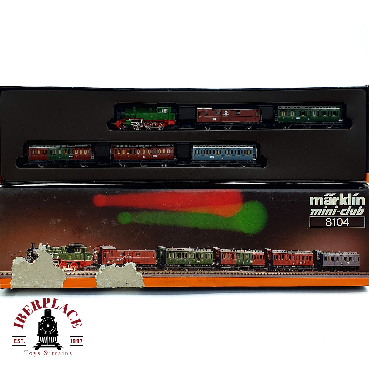 ♻️ 2 mano - Märklin 8104 set Locomotora K.P.E.V 7777 Z escala 1:220 EZ07