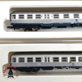 ♻️ 2 mano - Märklin 4x vagones pasajero clases 1-2 silver DB Z escala 1:220 EZ07
