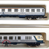 ♻️ 2 mano - Märklin 4x vagones pasajero clases 1-2 silver DB Z escala 1:220 EZ07